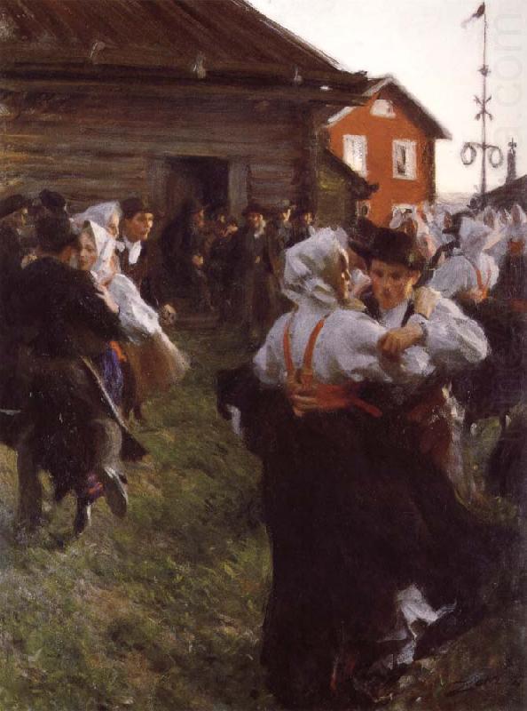 Anders Zorn Midsummer dance china oil painting image